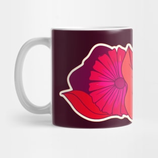 PInk Flower minimal margarita daisy Mug